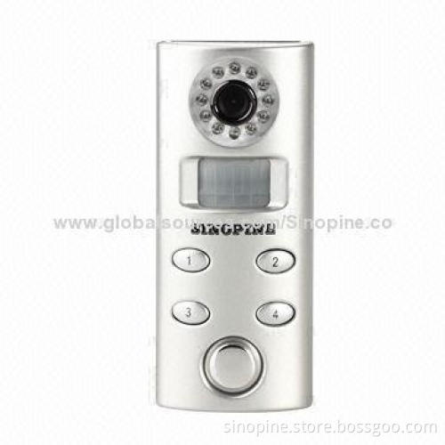 Mini security alarm infrared PIR alarm with video recorder and 130dB siren